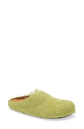 Marni Marni Fussbett Sabot Genuine Calf Hair Clog