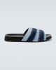 Marni Marni Fussbett striped slides - 1