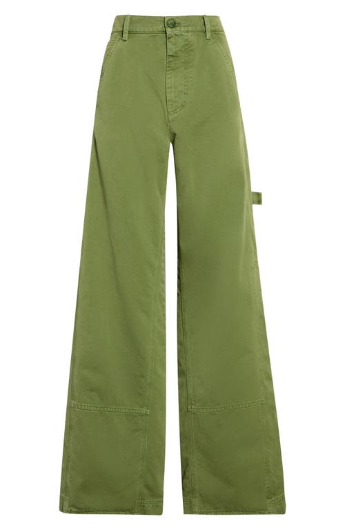 Marni Marni Garment Dyed Cotton Wide Leg Pants