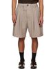 Marni Marni Gray Canvas Pleats Shorts - 1