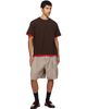 Marni Marni Gray Canvas Pleats Shorts - 4