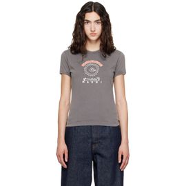 Marni Marni Gray Cotton Sunshine Print T-shirt