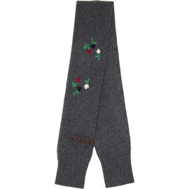 Marni Marni Gray Flowers Scarf