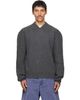 Marni Marni Gray V Neck Sweater - 1