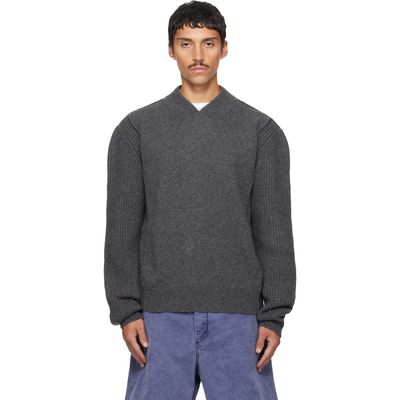 Marni Marni Gray V Neck Sweater