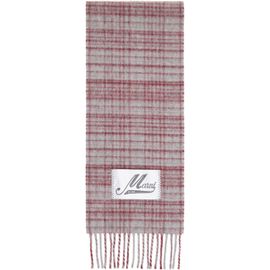 Marni Marni Gray Wool Check Scarf