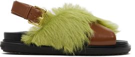 Marni Marni Green & Brown Fussbett Sandals