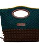 Marni Marni Green & Brown Wool Knotty Crochet Bag - 1