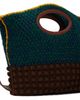 Marni Marni Green & Brown Wool Knotty Crochet Bag - 3
