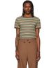 Marni Marni Green Cotton Fine Stripes T-shirt - 1