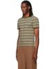 Marni Marni Green Cotton Fine Stripes T-shirt - 4