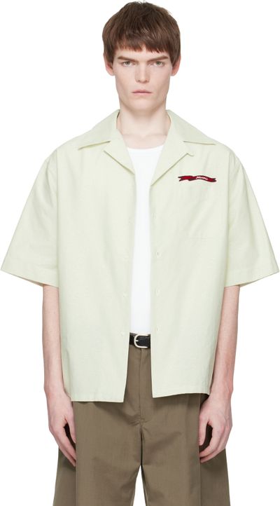 Marni Marni Green Cotton Jacquard Shirt