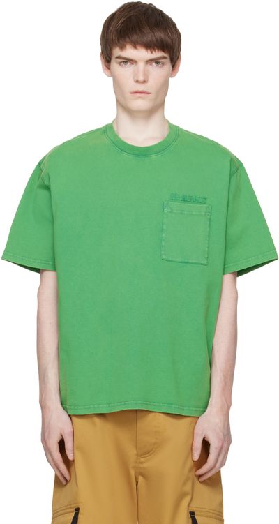 Marni Marni Green Cotton 'Marni Patches' T-shirt