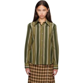 Marni Marni Green Cotton Silk Shirt