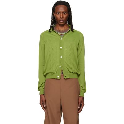 Marni Marni Green Pointelle Cardigan