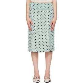 Marni Marni Green Polka Dots Midi Skirt
