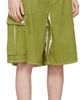 Marni Marni Green Screen-Printed Denim Cargo Shorts - 2