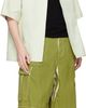 Marni Marni Green Screen-Printed Denim Cargo Shorts - 4