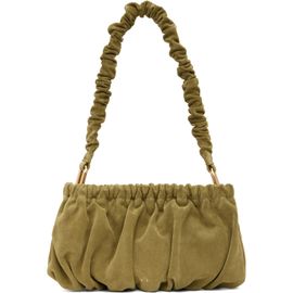Marni Marni Green Suede Ruffles Clutch Bag