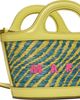 Marni Marni Green Wavy Raffia-Effect Tropicalia Micro Tote - 2