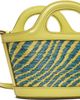 Marni Marni Green Wavy Raffia-Effect Tropicalia Micro Tote - 3