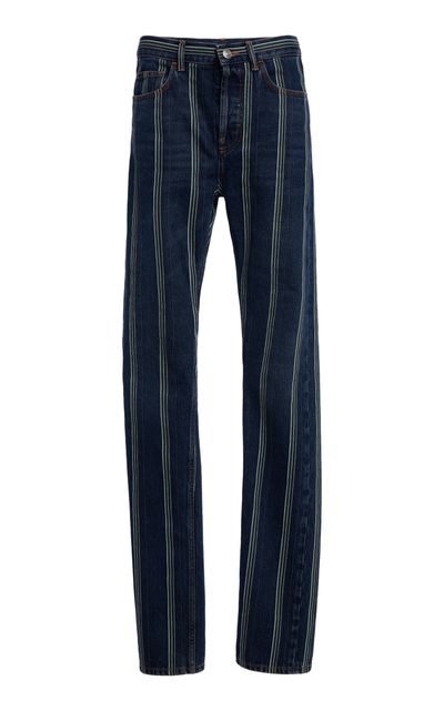 Marni Marni HighRise StraightLeg Striped Jeans