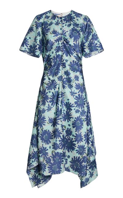Marni Marni Iris Silk Woven Midi Dress