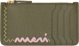 Marni Marni Khaki Zipped Card Holder