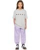 Marni Marni Kids Gray Cotton Logo T-shirt - 4