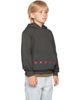 Marni Marni Kids Gray Printed-Logo Hoodie - 2