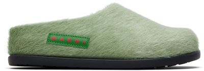 Marni Marni Kids Green Fussbett Slip-on Loafers