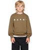 Marni Marni Kids Khaki Cotton 'Marni' Print Sweatshirt - 1