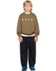 Marni Marni Kids Khaki Cotton 'Marni' Print Sweatshirt - 4