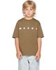 Marni Marni Kids Khaki Printed-Logo T-shirt - 1