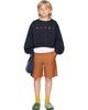 Marni Marni Kids Navy Cotton 'Marni' Print Sweatshirt - 4