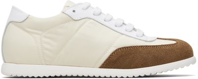 Marni Marni Kids Off-White Taffeta Sneakers