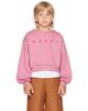 Marni Marni Kids Pink Cotton 'Marni' Print Sweatshirt - 1