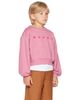 Marni Marni Kids Pink Cotton 'Marni' Print Sweatshirt - 2