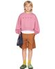 Marni Marni Kids Pink Cotton 'Marni' Print Sweatshirt - 4
