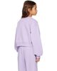 Marni Marni Kids Purple Cotton Cropped Embroidered Logo Sweatshirt - 3