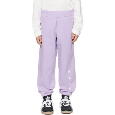 Marni Marni Kids Purple Cotton Sweatpants