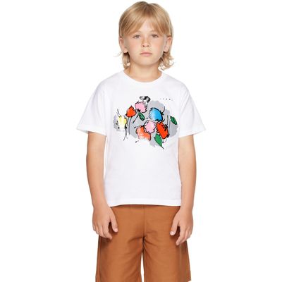 Marni Marni Kids White Floral T-shirt