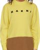 Marni Marni Kids Yellow & Brown Intarsia Logo Sweater - 1