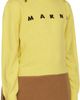 Marni Marni Kids Yellow & Brown Intarsia Logo Sweater - 2