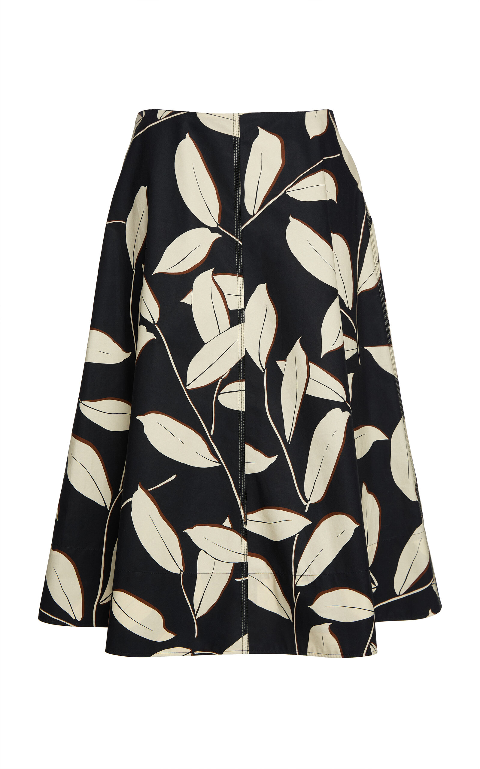 Marni Marni LeafDetailed Woven Skirt