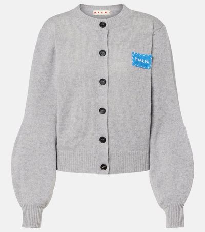 Marni Marni Logo cashmere cardigan