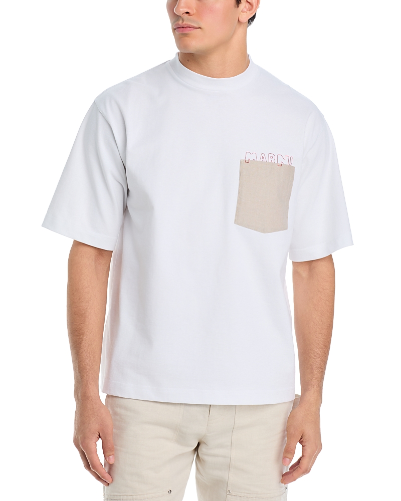 Marni Marni Logo Pocket Crewneck T-Shirt