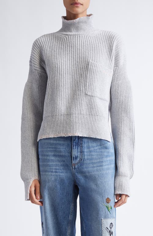 Marni Marni Mending Logo Virgin Wool Mock Neck Sweater