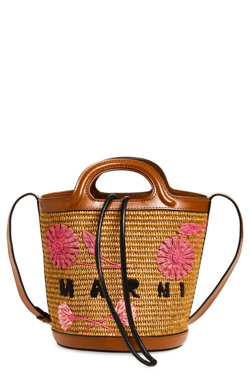 Marni Marni Mini Tropicalia Embroidered Bucket Bag