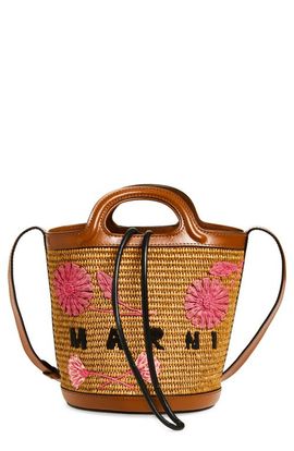 Marni Marni Mini Tropicalia Embroidered Bucket Bag